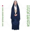چادر کمری قجری شهر حجاب کد ۰۱ رنگ سورمه ای مدل 8093