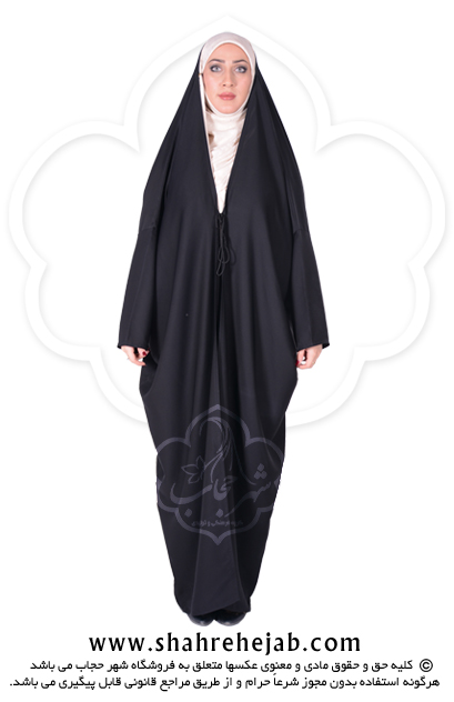 چادر اماراتی کرپ کریستال شهر حجاب مدل ۸۰۰۱