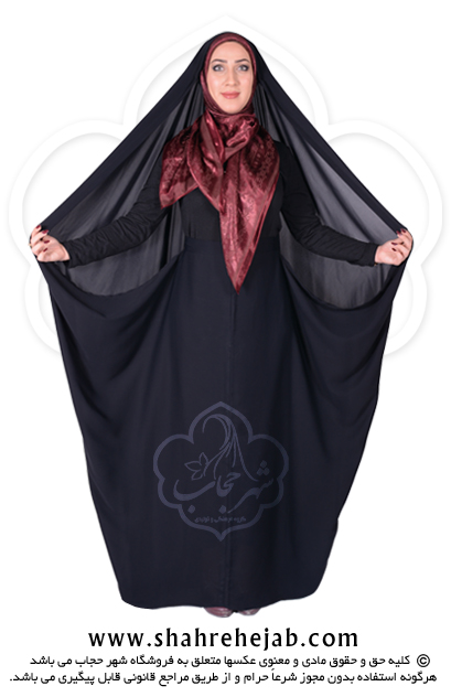 چادر کمری حسنا کرپ کن کن ژرژت شهر حجاب مدل ۸۰۴۶